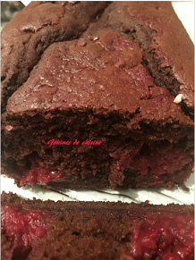 gateau choco coeur framboise